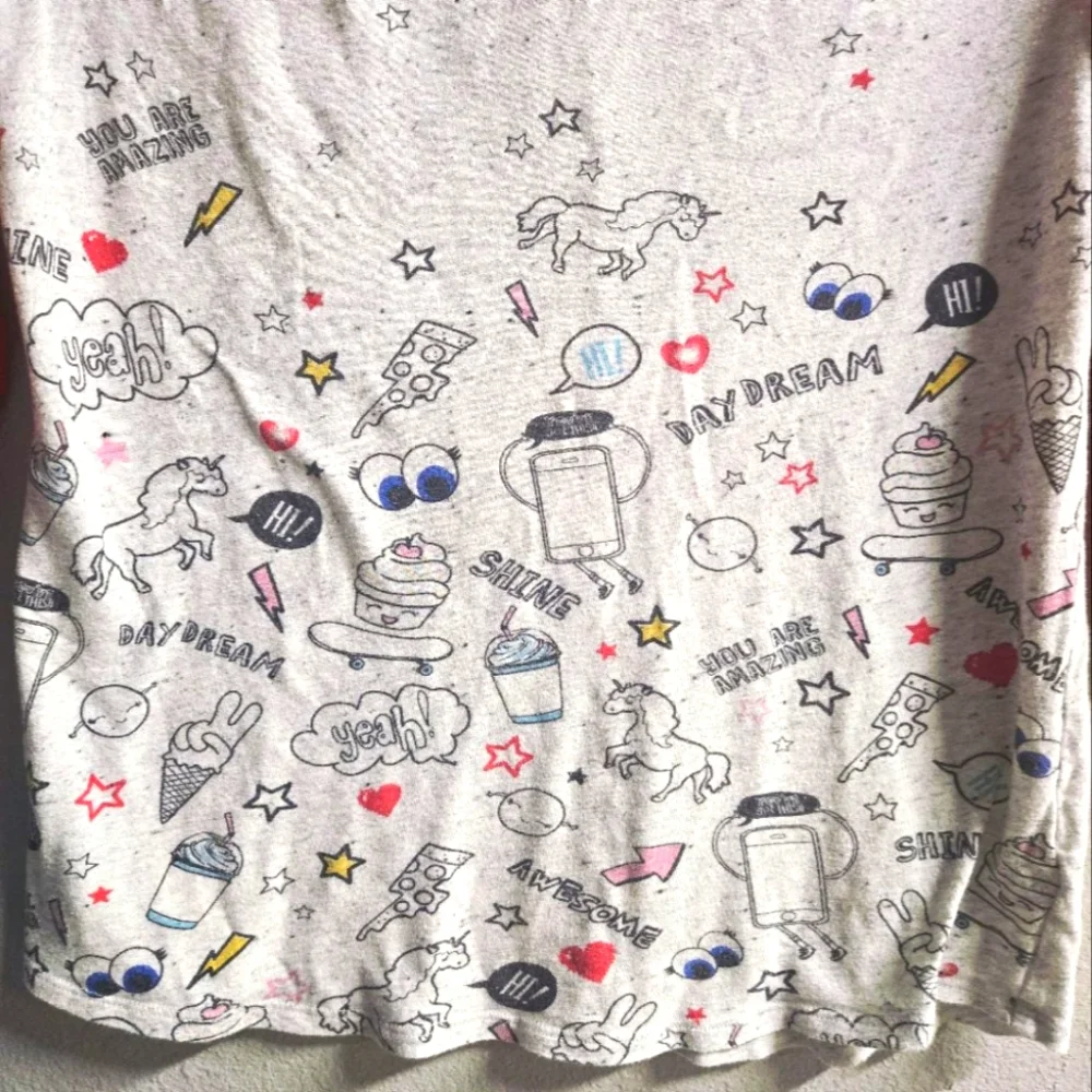 Justice Girls' 3/4 Sleeve T-Shirt